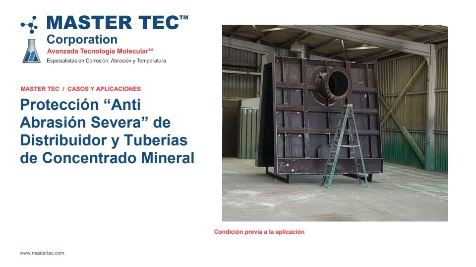 Portada - Plantas Concentradoras - Ductos Concentrado Mineral