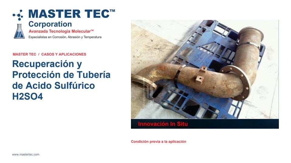 Portada - Recuperación y Protección de Tubería de Ácido