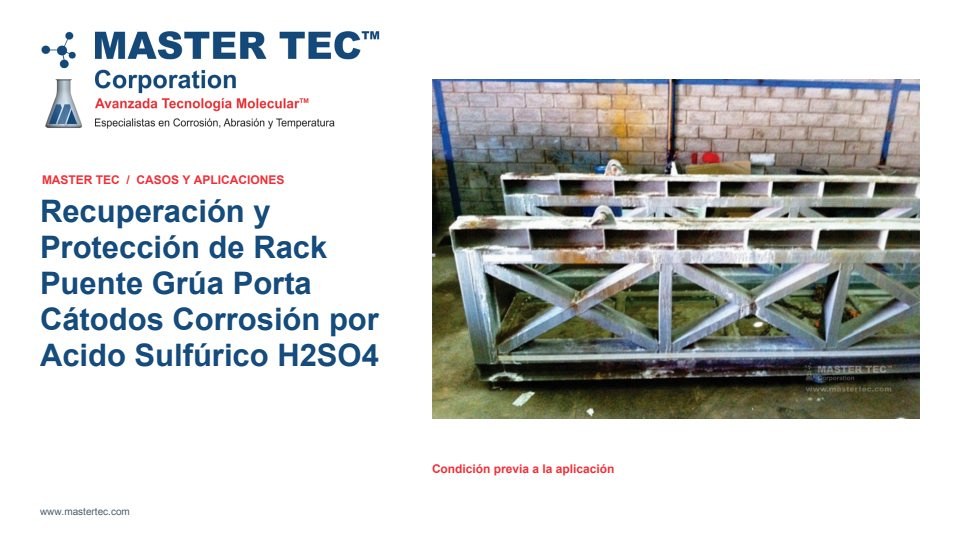 Portada - Recuperación y Protección de Rack Puente Grua Porta Catodos