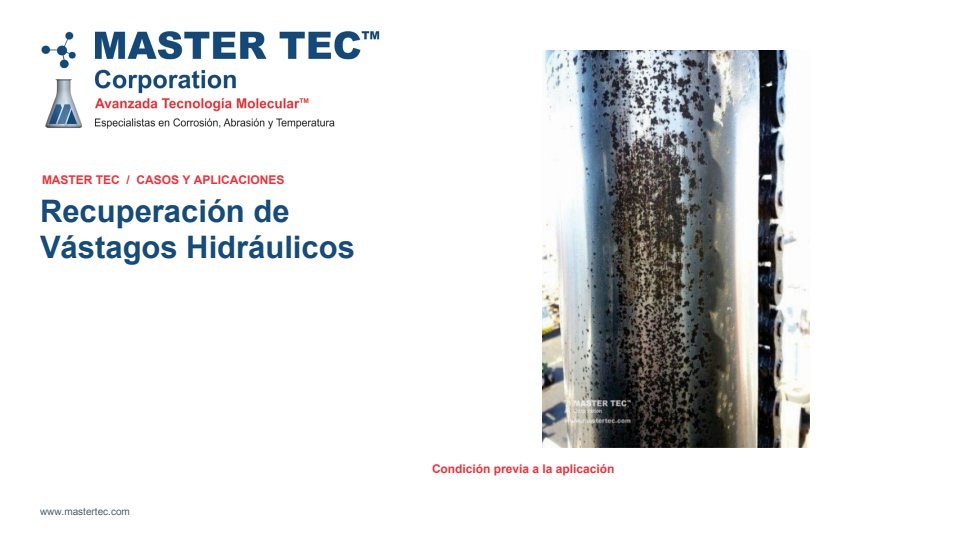 Portada - Recuperación de Vástagos Hidráulicos