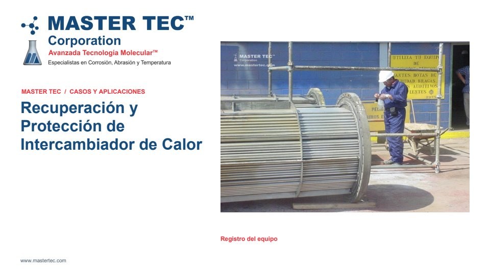Portada - Recuperación y Protección de Intercambiador de Calor