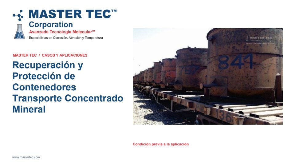 Portada - Contenedores Transporte Concentrado Mineral