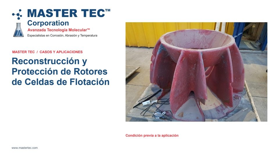 Portada - Master Tec - Recuperación Rotores Celdas Flotacion