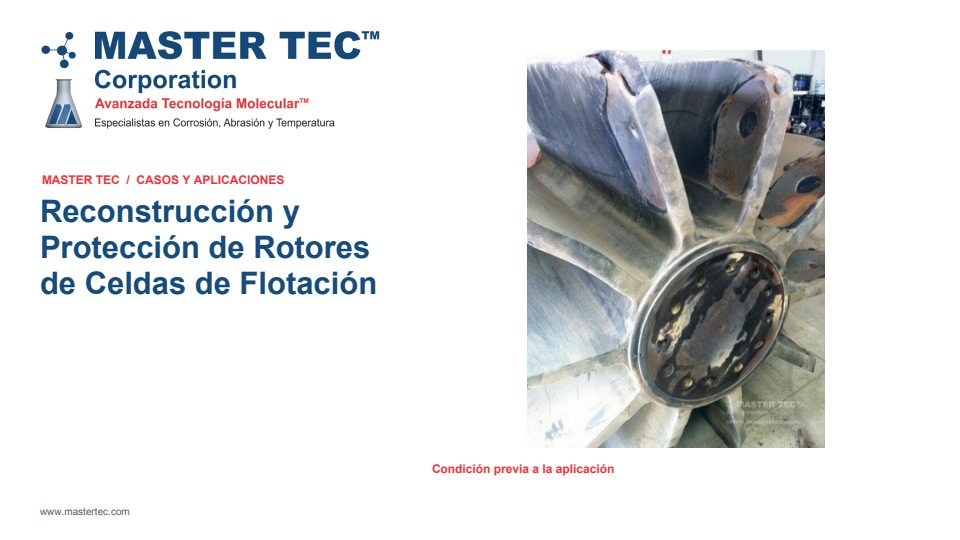 Portada - Master Tec - Rotores Celdas Flotacion