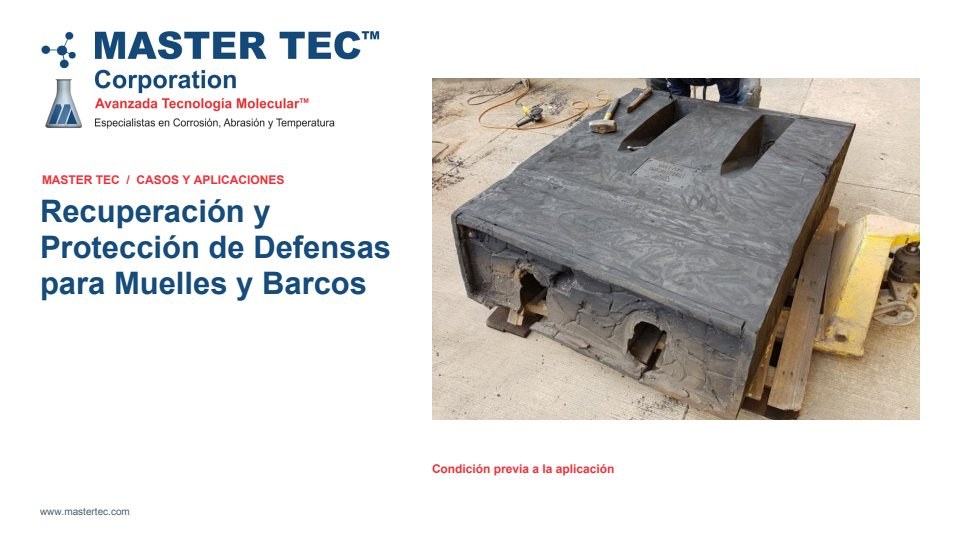 Portada - Recuperación de Defensas Muelles - Rectangulares y Cuadradas