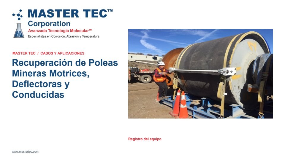 Portada - Recuperación de Poleas Mineras