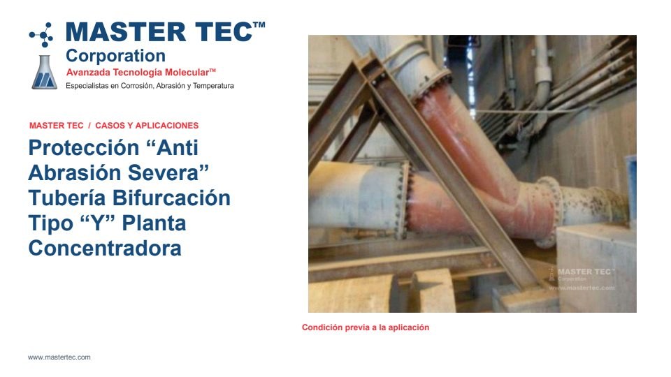 Portada - Tuberia con Bifurcación de Planta Concentradora