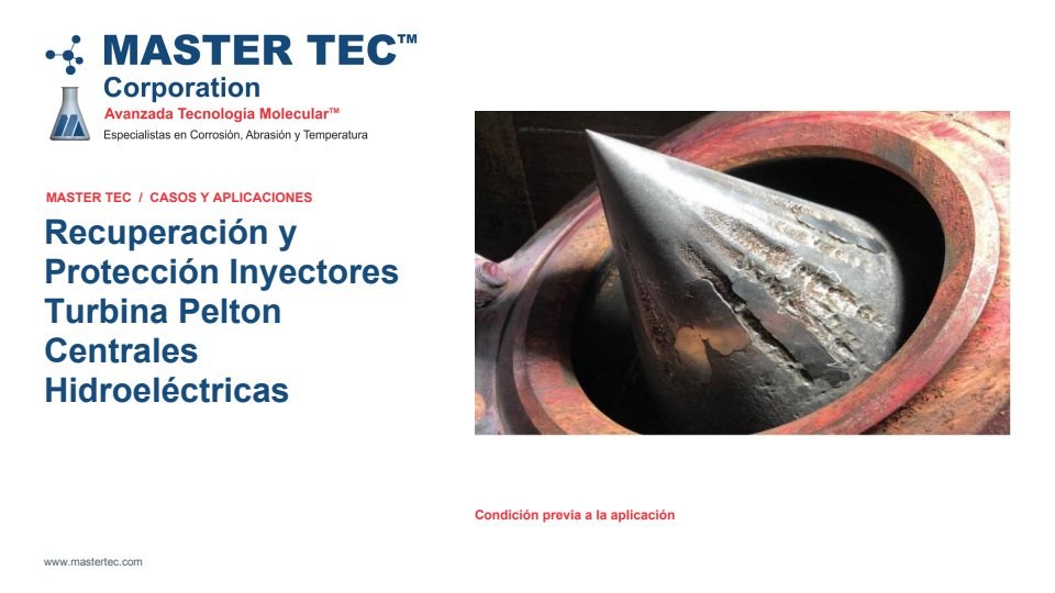 Portada - Recuperación y Protección Inyectores Turbina Pelton