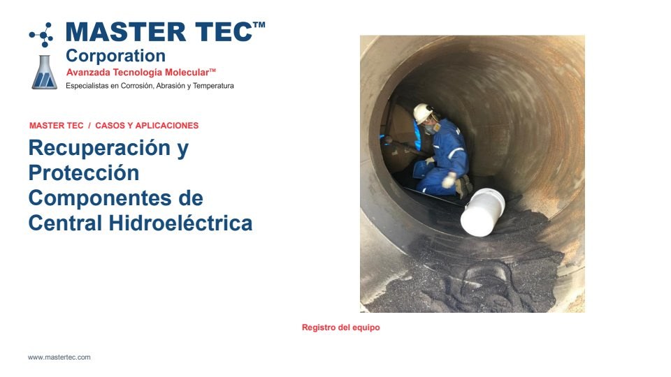 Portada - Recuperación y Protección Componentes Central Hidroeléctrica
